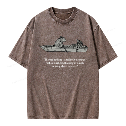 Pagewings There Is Nothing Unisex Washed T-shirt