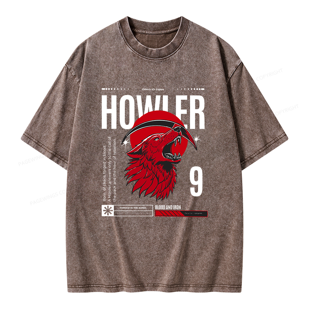 Pagewings Howler Unisex Washed T-shirt