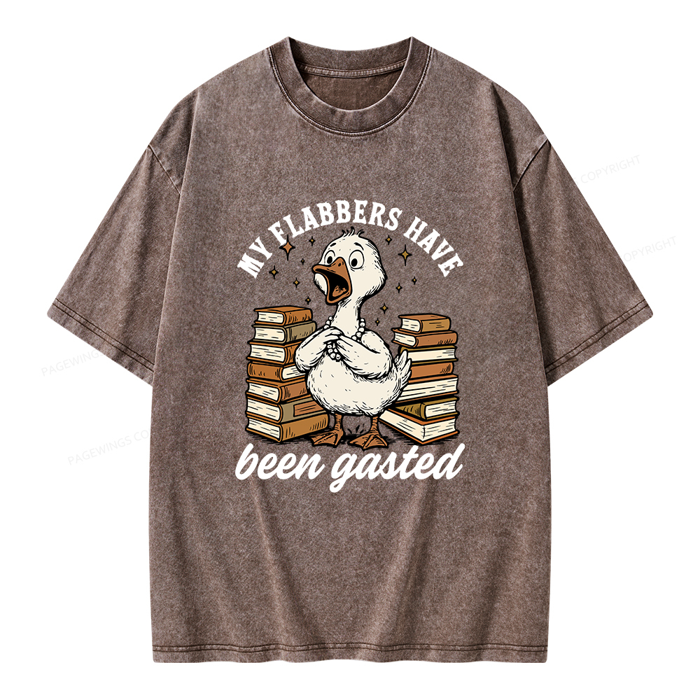 Pagewings My Flabbers Have Been Gasted Unisex Washed T-shirt