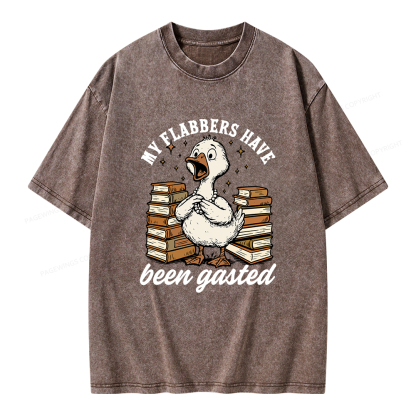 Pagewings My Flabbers Have Been Gasted Unisex Washed T-shirt