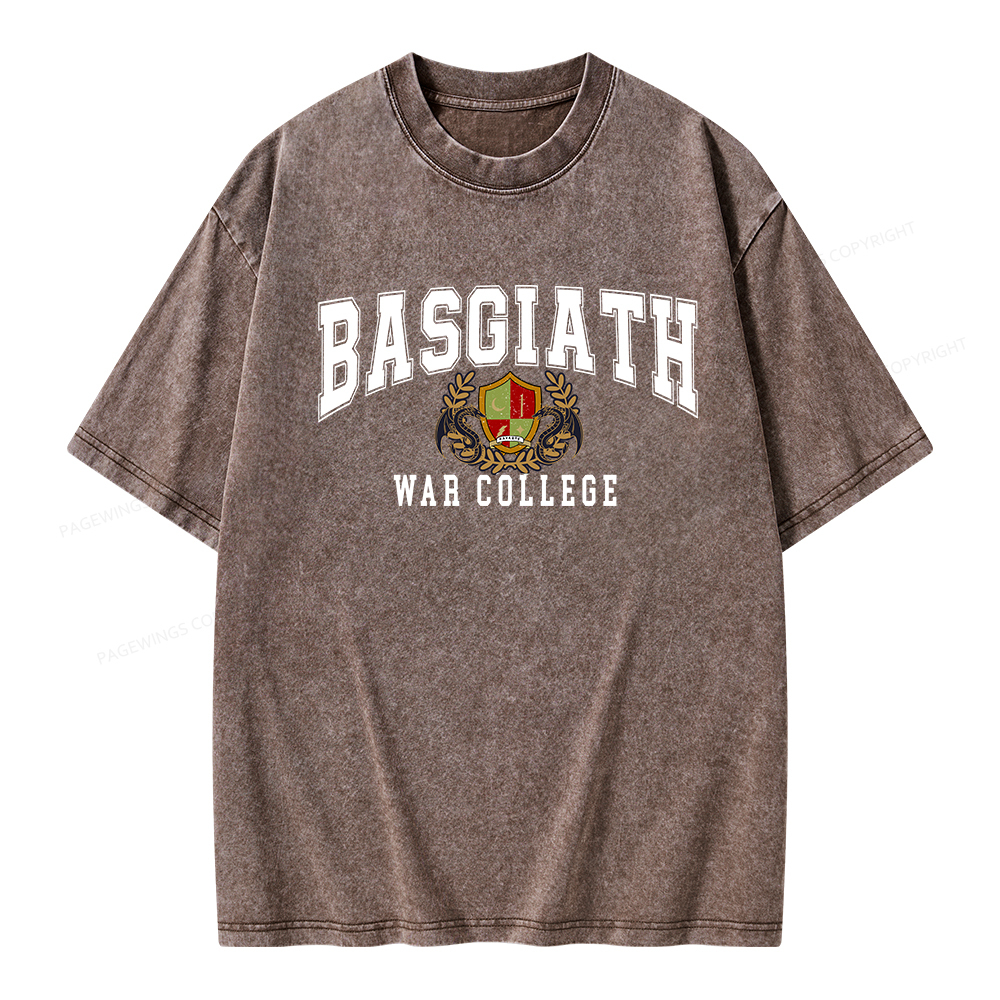 Pagewings Basgiat War Collage Unisex Washed T-shirt