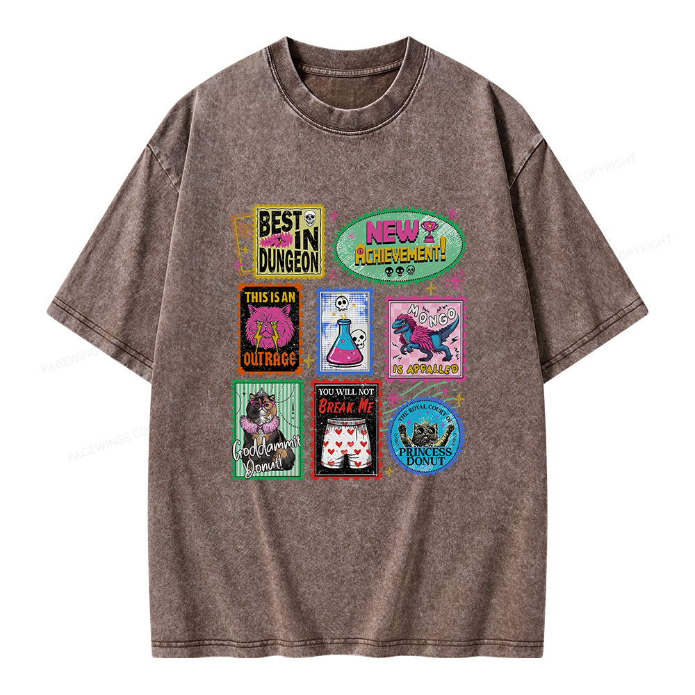 Pagewings New Achievement Unisex Washed T-shirt