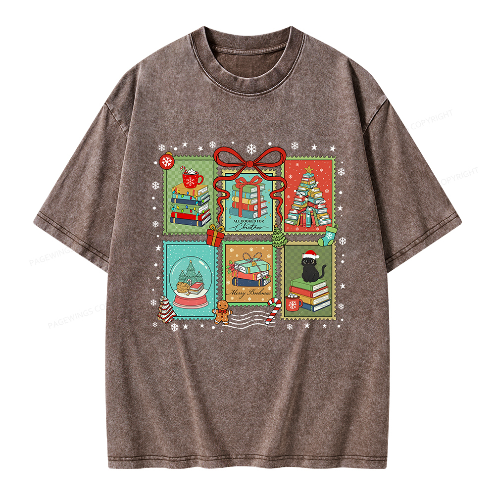 Pagewings Seasons Readings Unisex Washed T-shirt