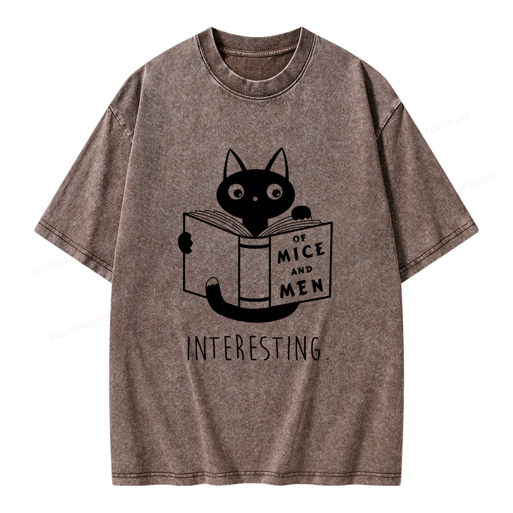 Pagewings Of Mice Unisex Washed T-shirt