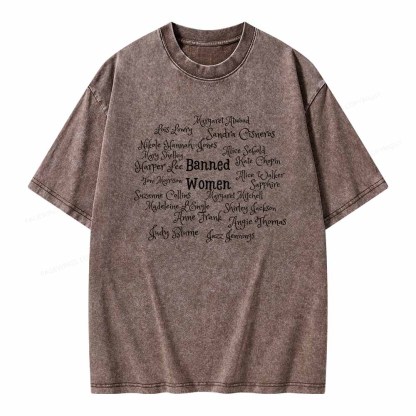 Pagewings Banned books Unisex Washed T-shirt