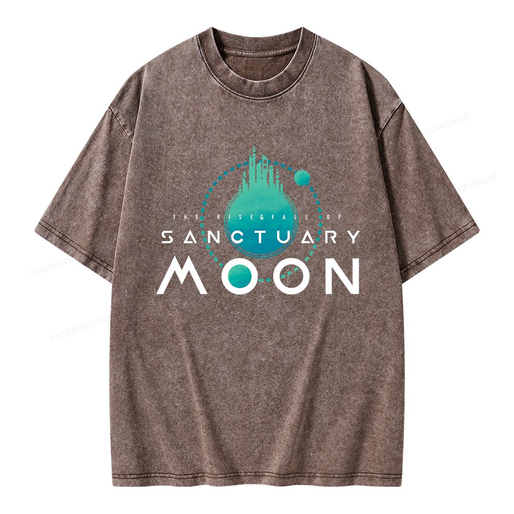 Pagewings Sanctuary Moon Unisex Washed T-shirt