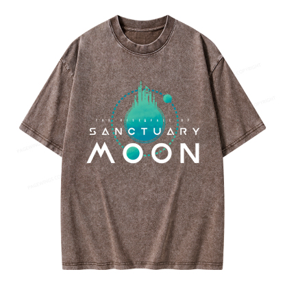 Pagewings Sanctuary Moon Unisex Washed T-shirt