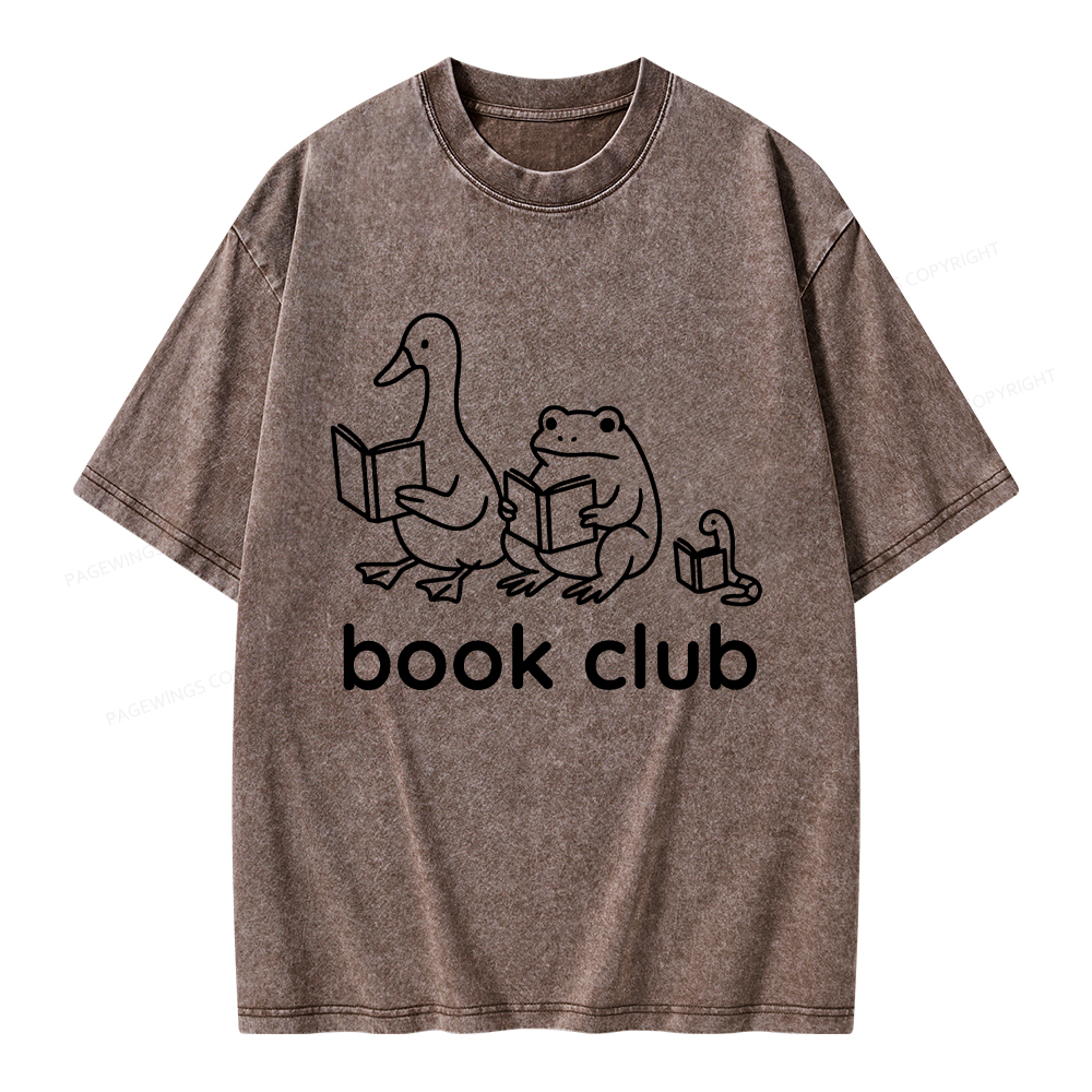 Pagewings Silly Goose Book Club Unisex Washed T-shirt