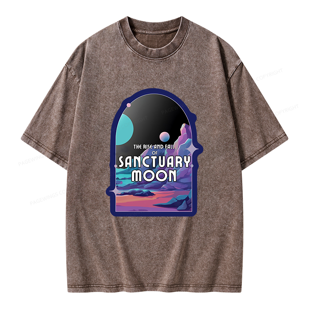 Pagewings Sanctuary Moon Unisex Washed T-shirt