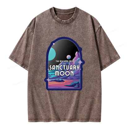 Pagewings Sanctuary Moon Unisex Washed T-shirt