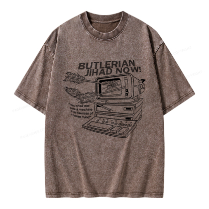 Pagewings Butlerian Jihad Now Unisex Washed T-shirt