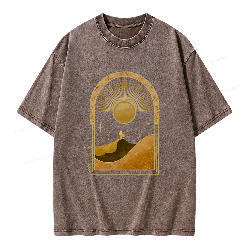 Pagewings Sci-Fi Lover Unisex Washed T-shirt