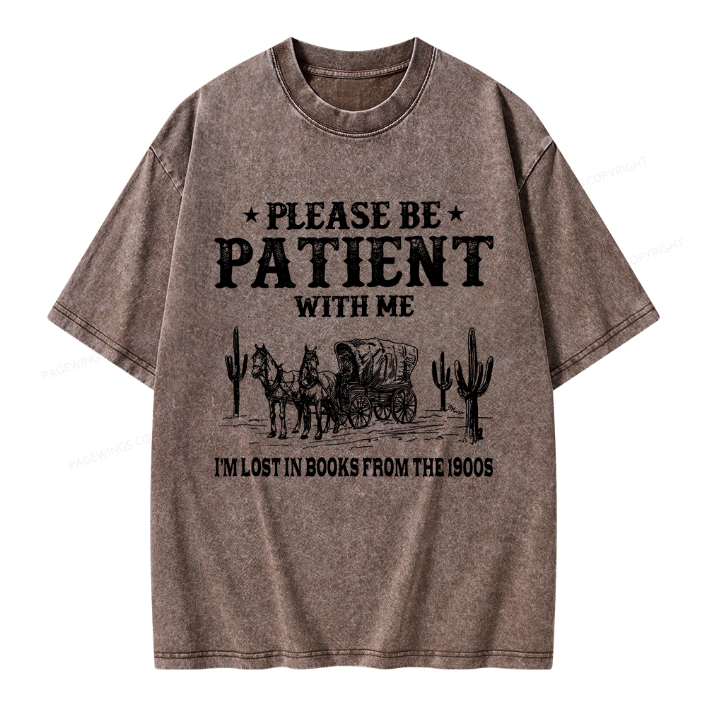 Pagewings I’m Lost In Books From The 1900s Unisex Washed T-shirt