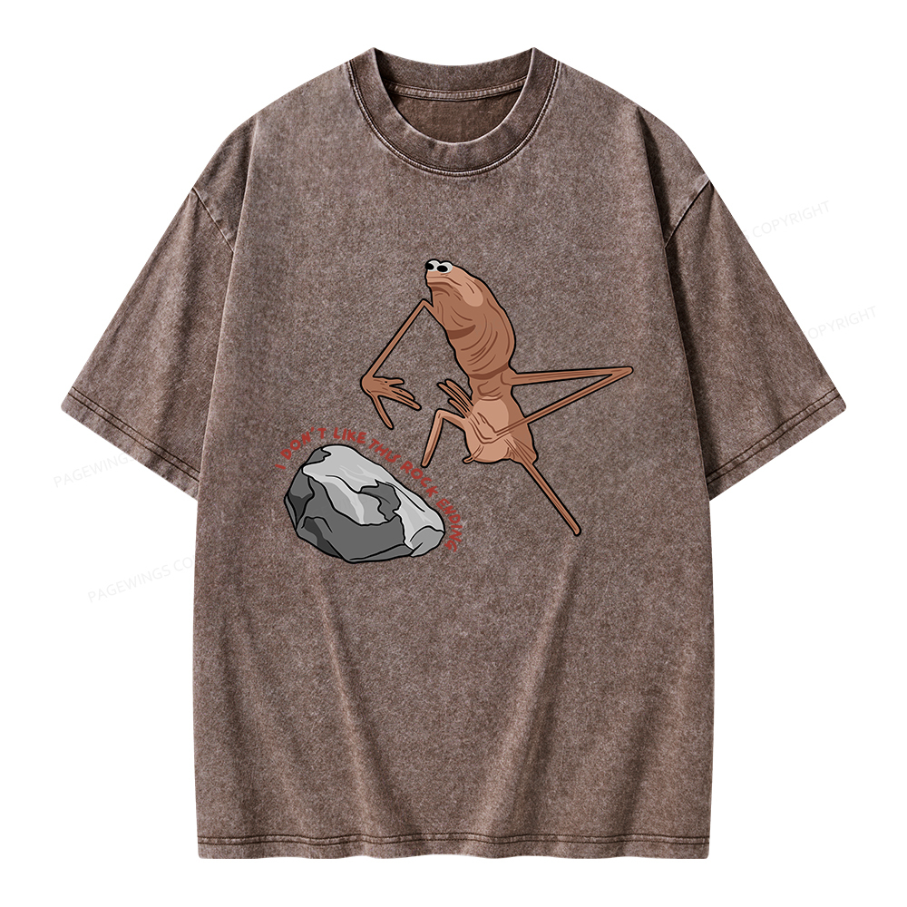 Pagewings I Don’t Like This Rock Ending Unisex Washed T-shirt