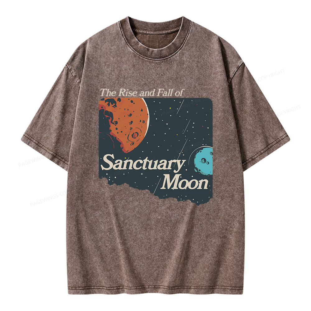Pagewings Sanctuary Moon Unisex Washed T-shirt