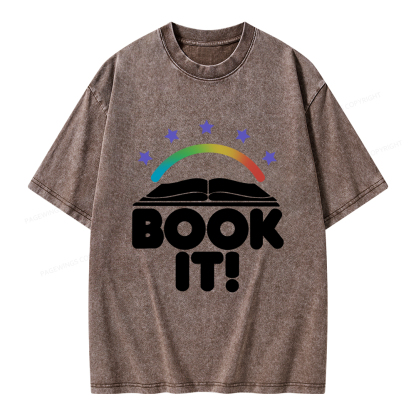 Pagewings Book It Unisex Washed T-shirt