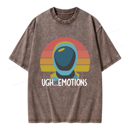 Pagewings Ugh...Emotions Unisex Washed T-shirt