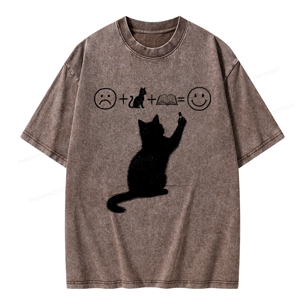 Pagewings A Good Life Is Made Up of Books Unisex Washed T-shirt