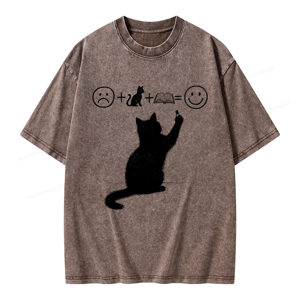 Pagewings A Good Life Is Made Up of Books Unisex Washed T-shirt