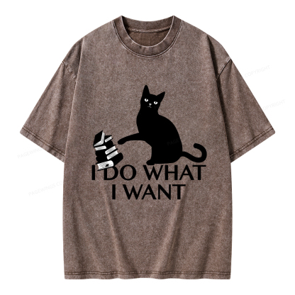 Pagewings I Do What I Want Unisex Washed T-shirt