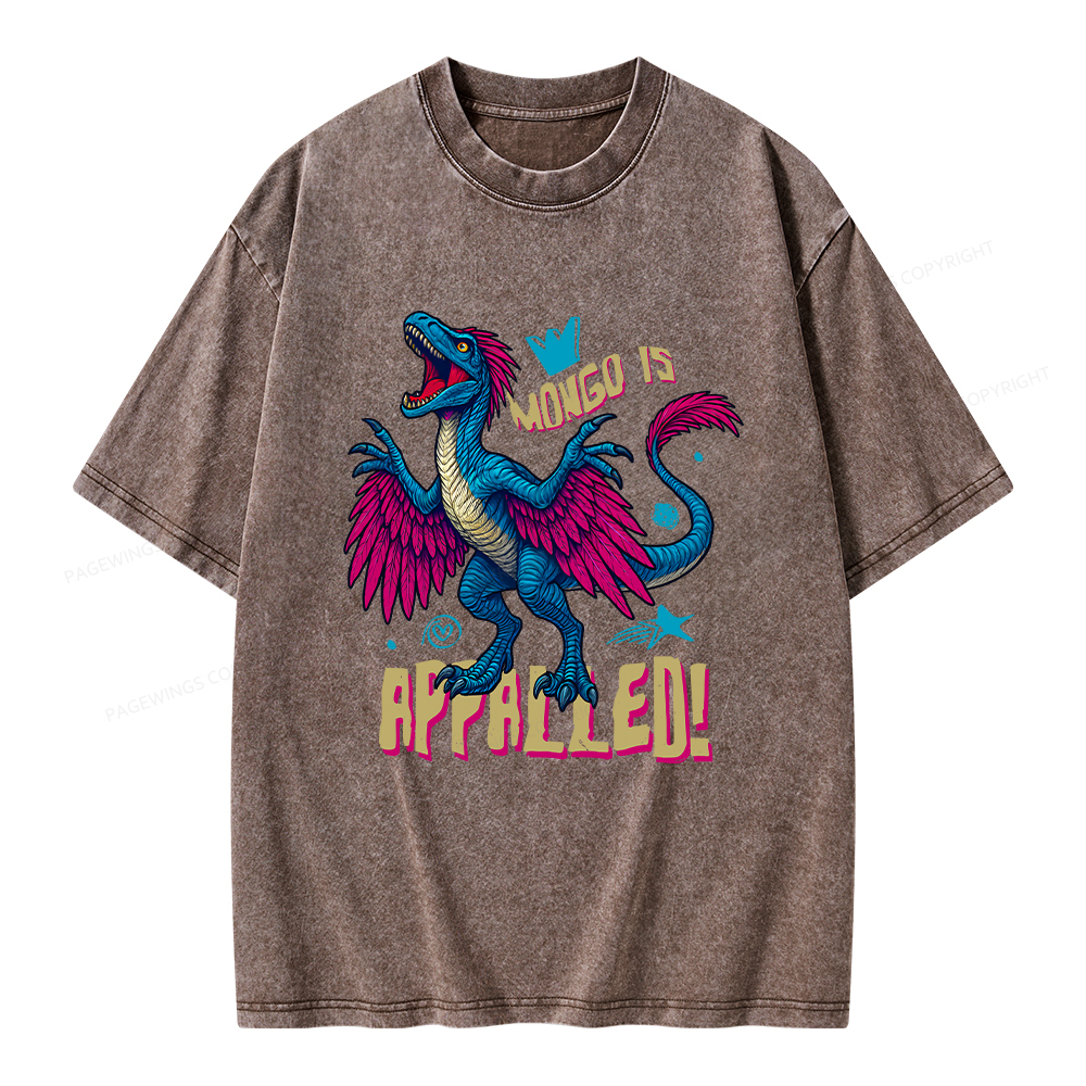 Pagewings Mongo is Appalled Unisex Washed T-shirt