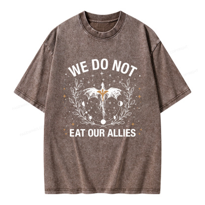 Pagewings We Do Not Eat Our Allies Unisex Washed T-shirt