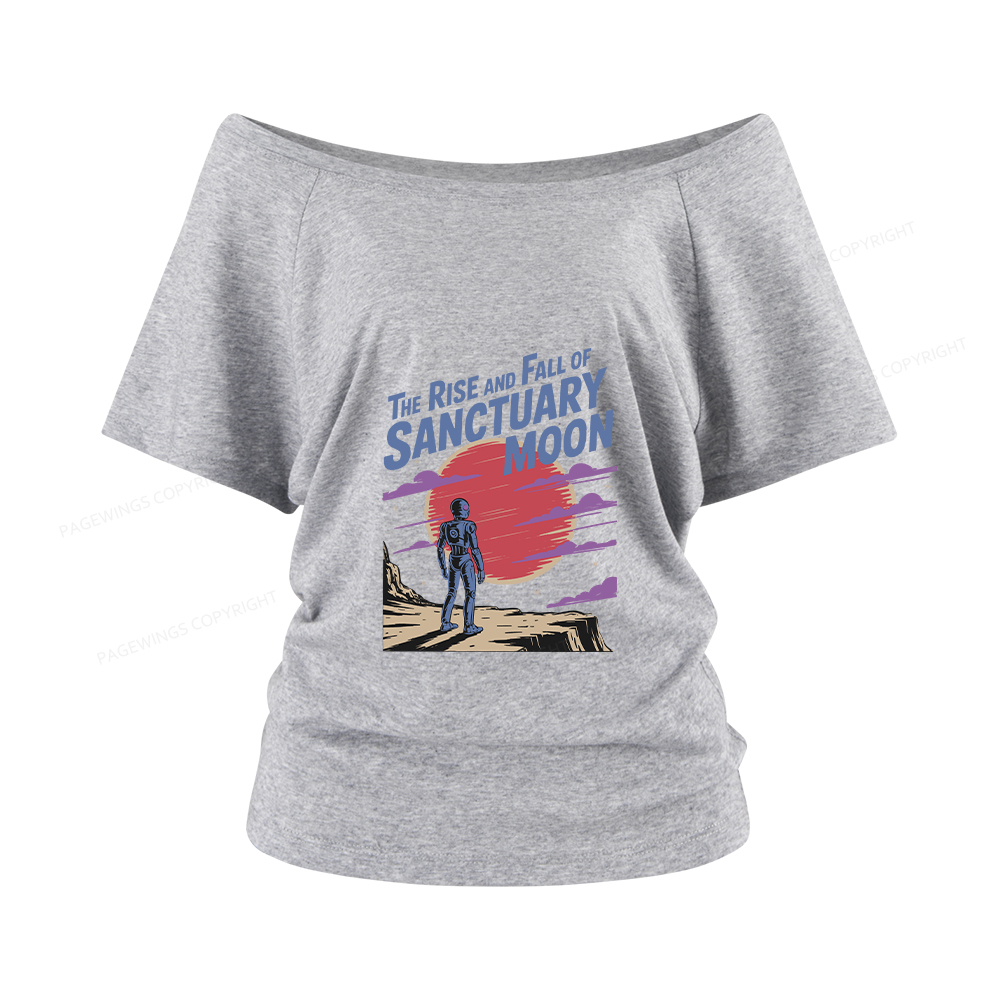 Pagewings The Rise And Fall Of Sanctuary Moon Women Off Shoulder T-shirts