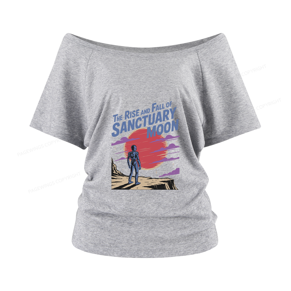 Pagewings The Rise And Fall Of Sanctuary Moon Women Off Shoulder T-shirts
