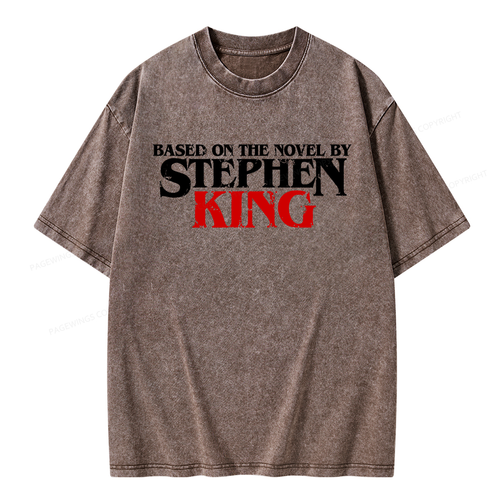 Pagewings Based on the novel by Stephen King Unisex Washed T-shirt