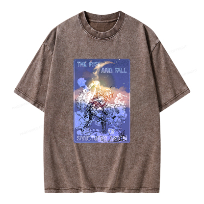 Pagewings The Rise And Fall of Sanctuary Moon Unisex Washed T-shirt