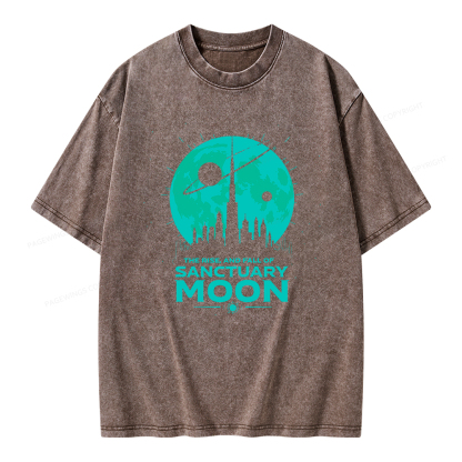 Pagewings Sanctuary Moon Unisex Washed T-shirt