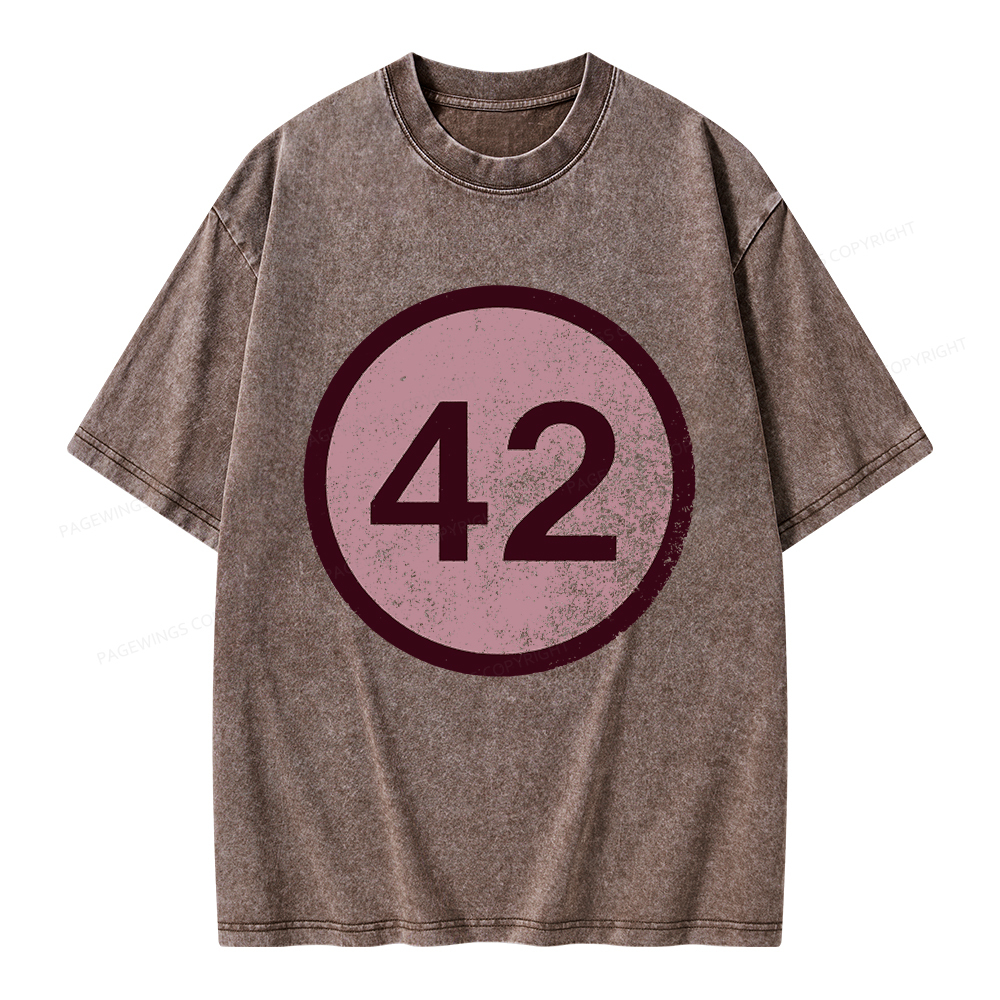 Pagewings 42 Unisex Washed T-shirt