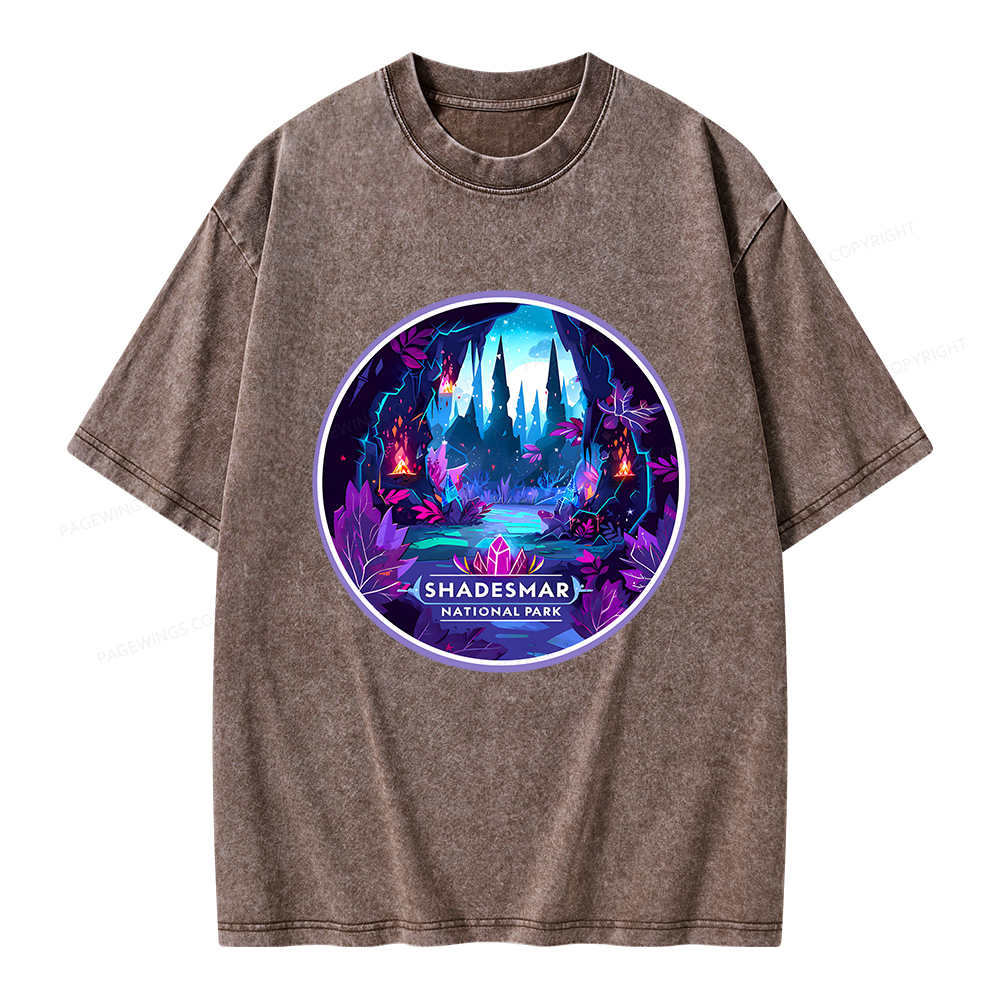 Pagewings Shadesmar National Park Unisex Washed T-shirt