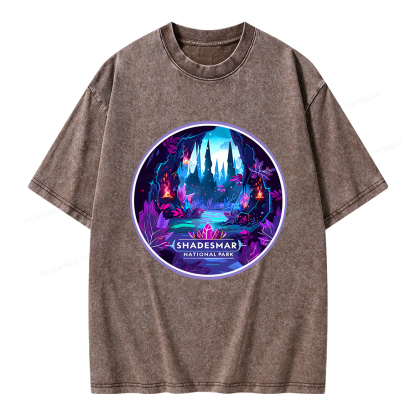 Pagewings Shadesmar National Park Unisex Washed T-shirt
