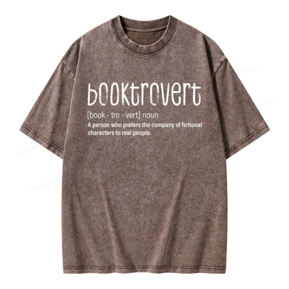Pagewings Booktrovert Unisex Washed T-shirt