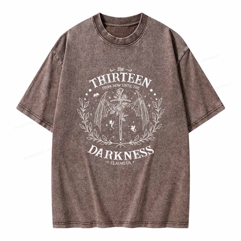 Pagewings The Thirteen Throne Of Glass Unisex Washed T-shirt