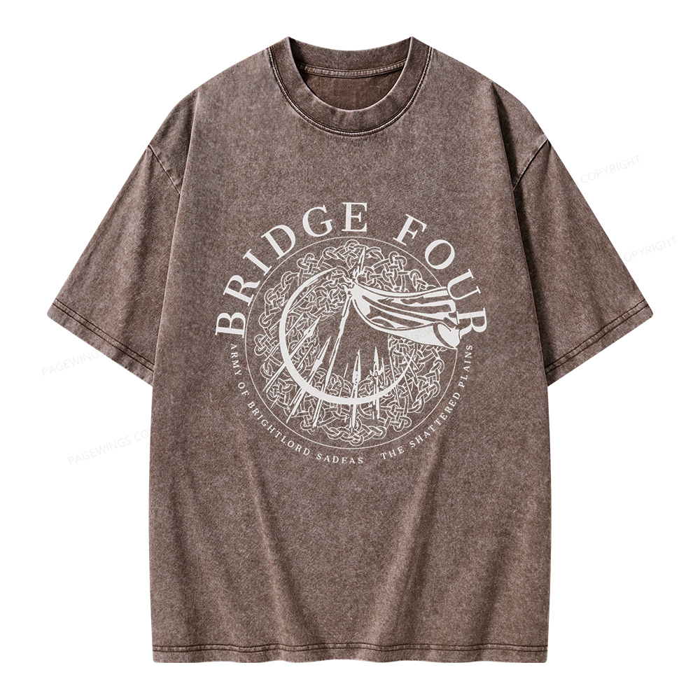 Pagewings Bridge Four Unisex Washed T-shirt