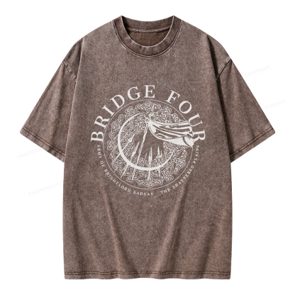 Pagewings Bridge Four Unisex Washed T-shirt
