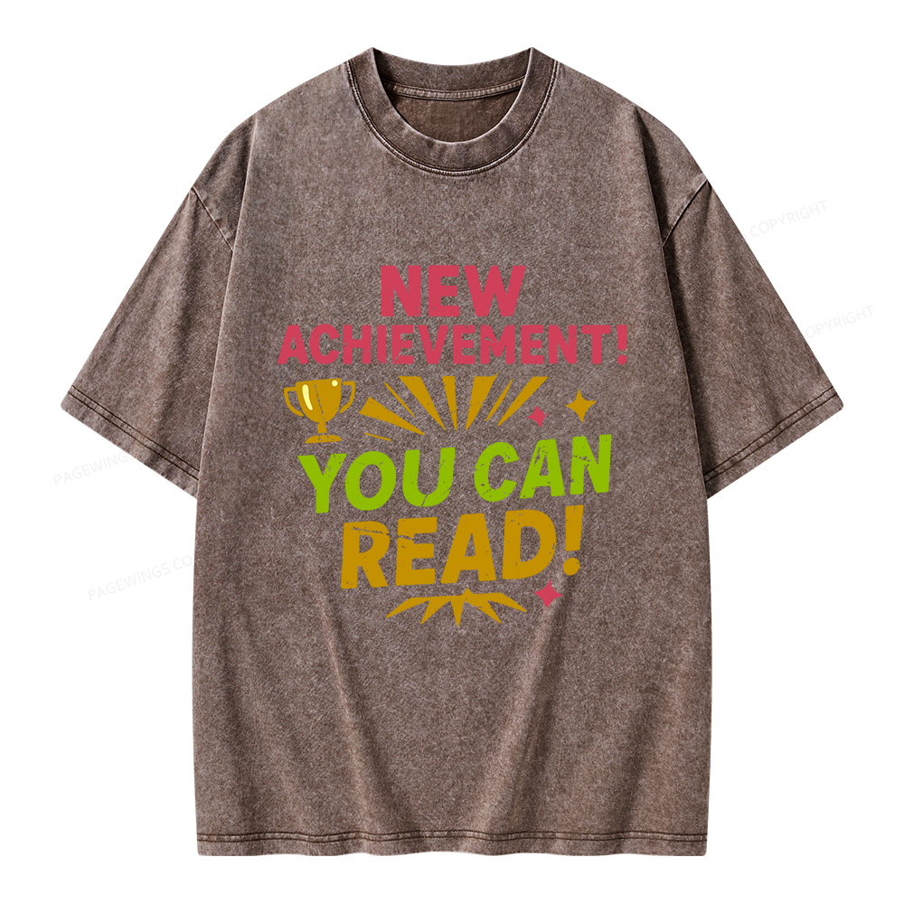 Pagewings New Achievement Unisex Washed T-shirt