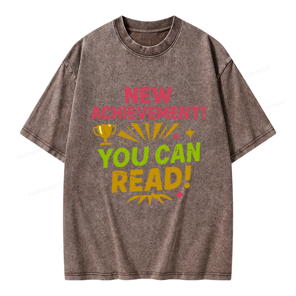 Pagewings New Achievement Unisex Washed T-shirt