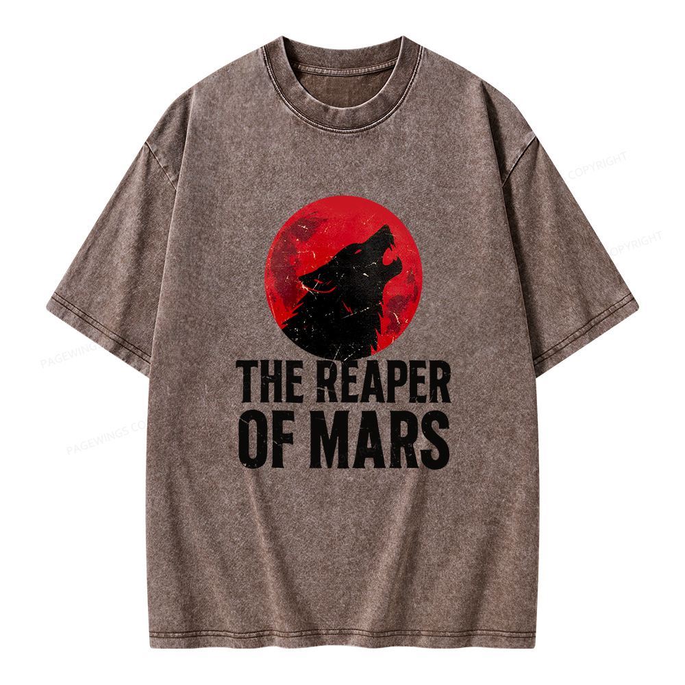 Pagewings The Reaper of Mars Unisex Washed T-shirt