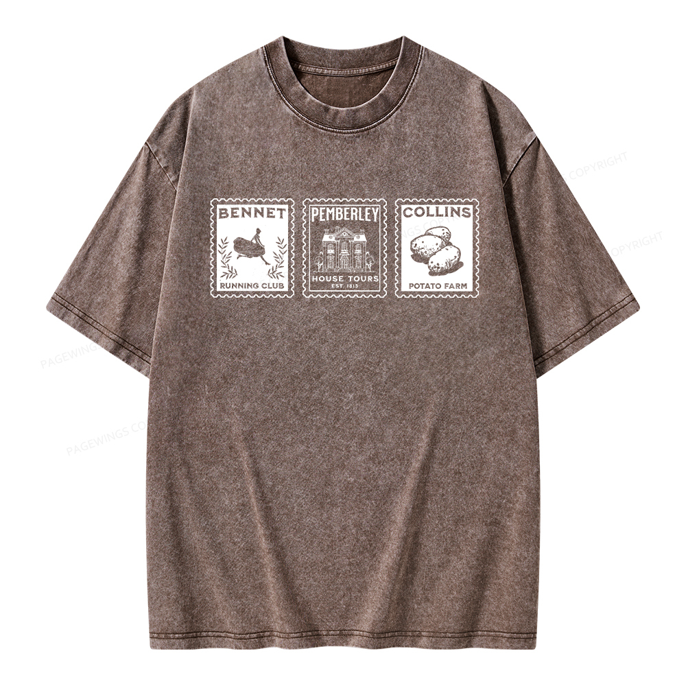 Pagewings The Answer Is Unisex Washed T-shirt