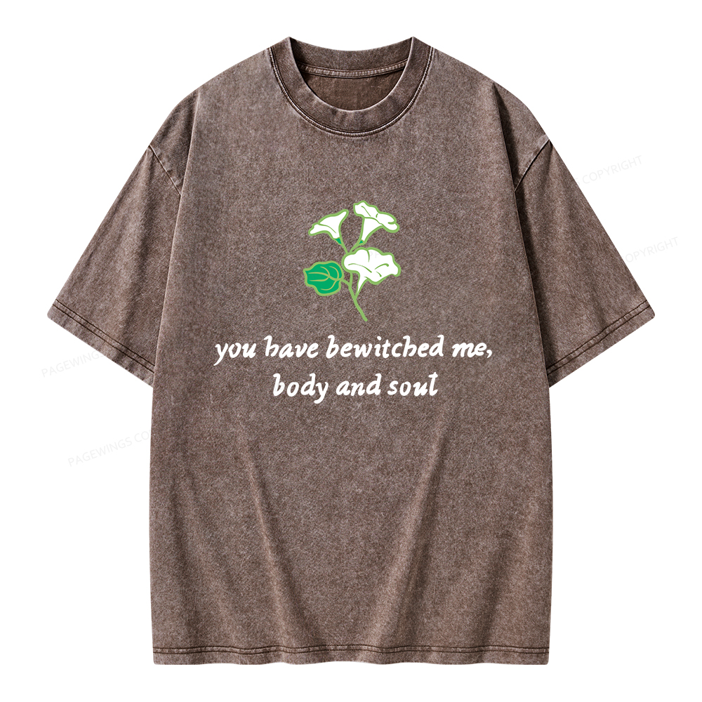 Pagewings You Have Bewitched Me Unisex Washed T-shirt