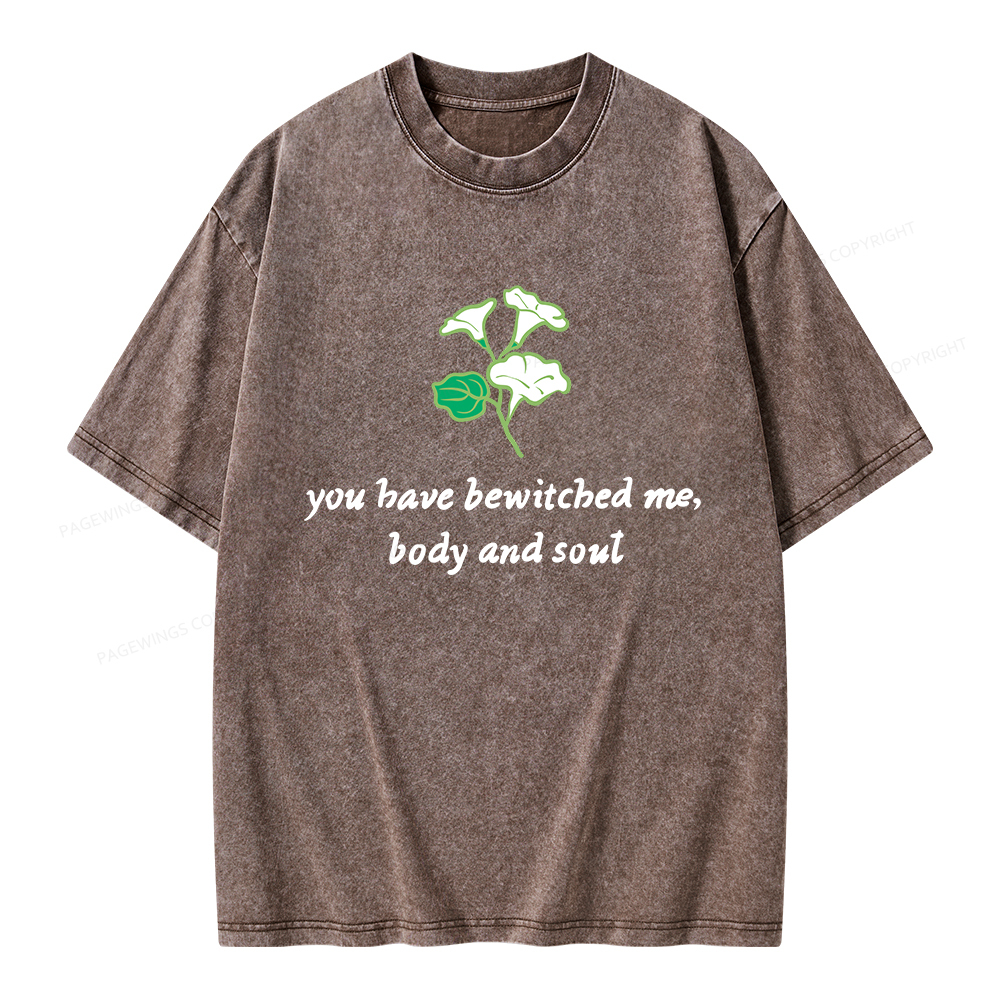 Pagewings You Have Bewitched Me Unisex Washed T-shirt