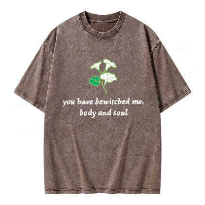 Pagewings You Have Bewitched Me Unisex Washed T-shirt