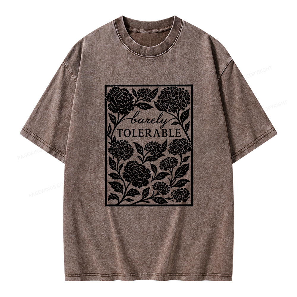 Pagewings Barley Tolerable Unisex Washed T-shirt