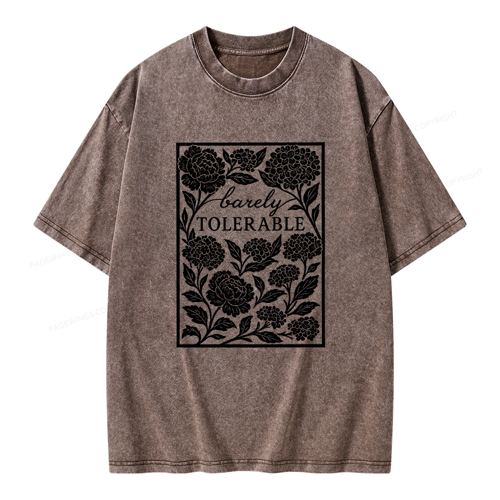Pagewings Barley Tolerable Unisex Washed T-shirt
