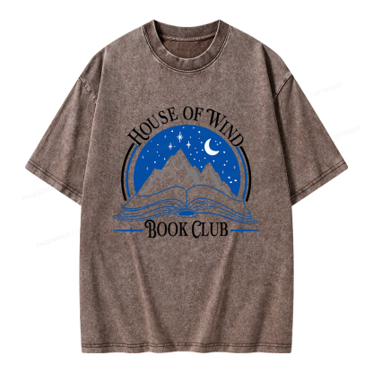 Pagewings House of Wind Book Club Unisex Washed T-shirt