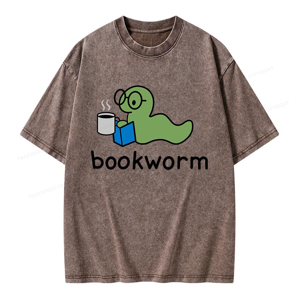 Pagewings Bookworm Unisex Washed T-shirt