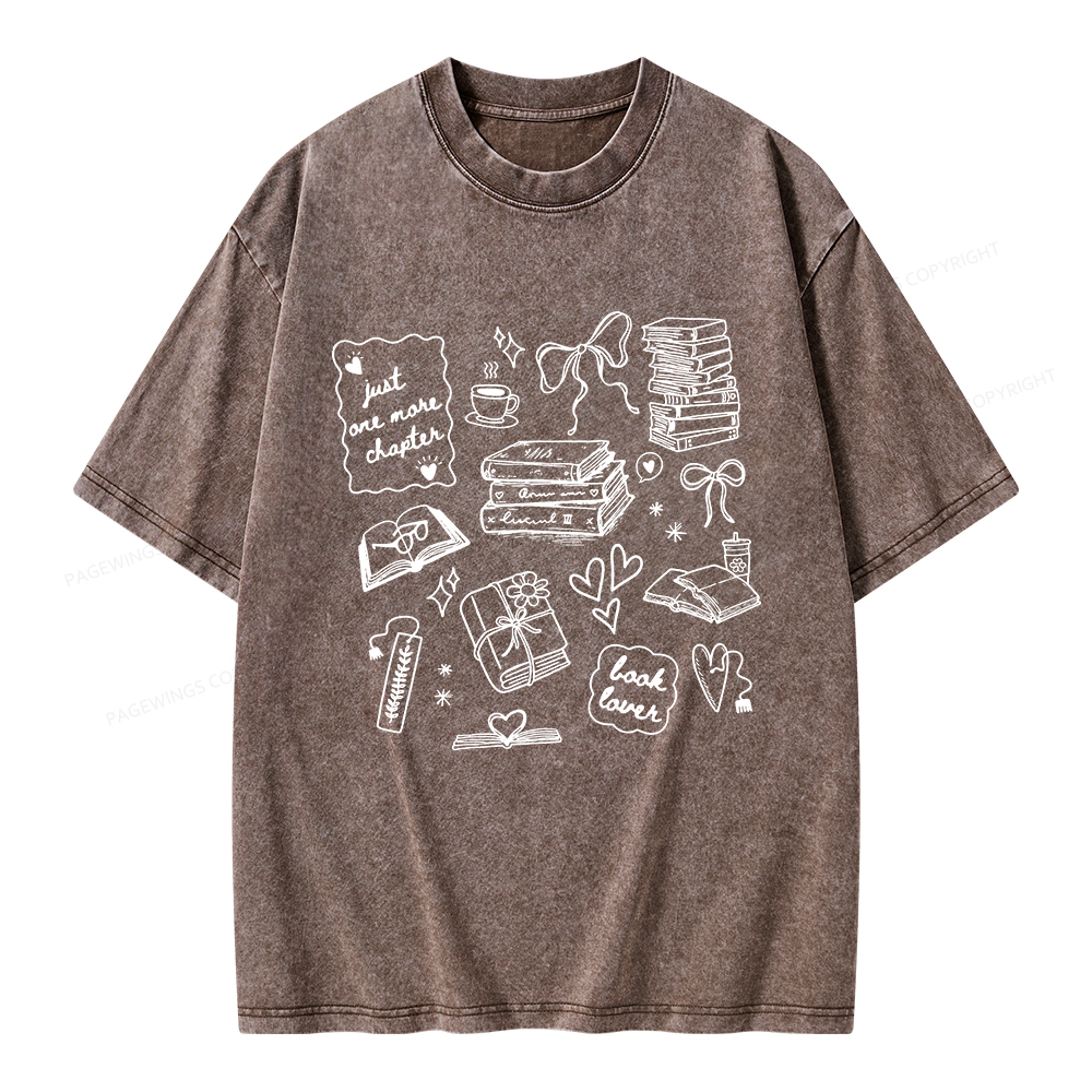 Pagewings Book Lover Unisex Washed T-shirt